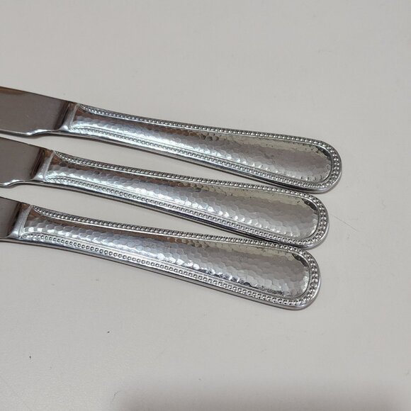 Mikasa Gourmet Halston Dinner Knives 9.5" set of 3 stainless steel knife vtg - Picture 4 of 9